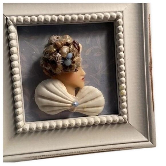 Frames Inc Seashell Picture Frame Set of 2 6x6 - Picture 2 of 5